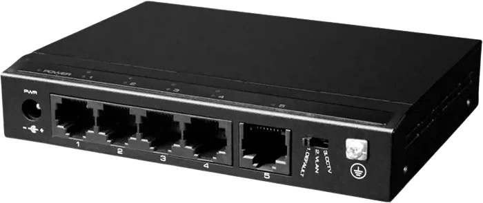 Коммутатор 4 порта Utepo SF5P-HM, 60W